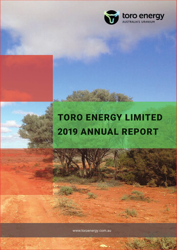 Thumbnail Toro Energy Annual Report 2019