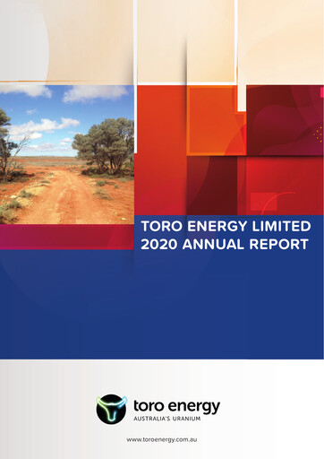 Thumbnail Toro Energy Annual Report 2020