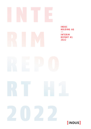 Miniature Indus Holding
 Rapport semestriel 2022-h1