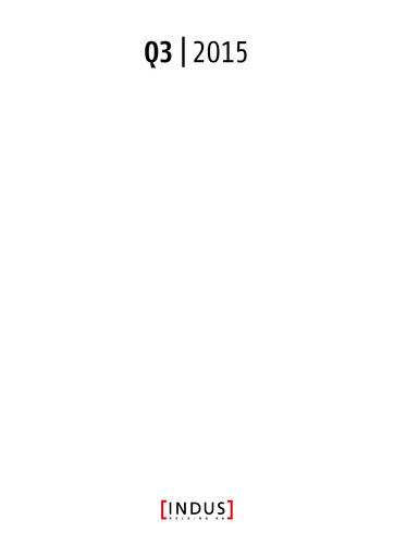 Thumbnail Indus Holding
 Quarterly Report 2015-q3