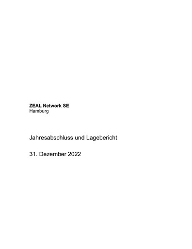 Miniature Zeal Network
 Bilan financier 2022