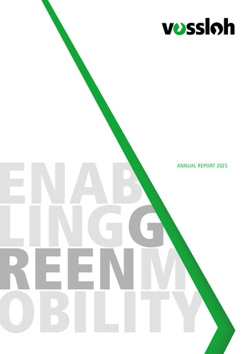 Thumbnail Vossloh AG Annual Report 2025