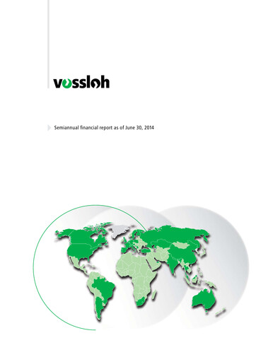 Thumbnail Vossloh AG Half-year Report 2014-h1