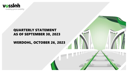 Thumbnail Vossloh AG Quarterly Report 2023-q3