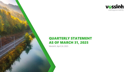 Thumbnail Vossloh AG Quarterly Report 2025-q1