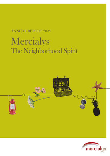 Thumbnail Mercialys Annual Report 2008