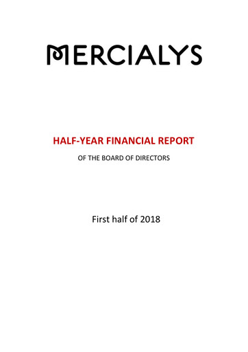 Thumbnail Mercialys Half-year Report 2018-h1