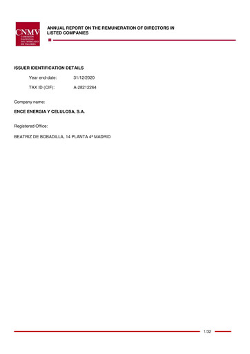 Miniature ENCE Energía y Celulosa Rapport annuel 2020