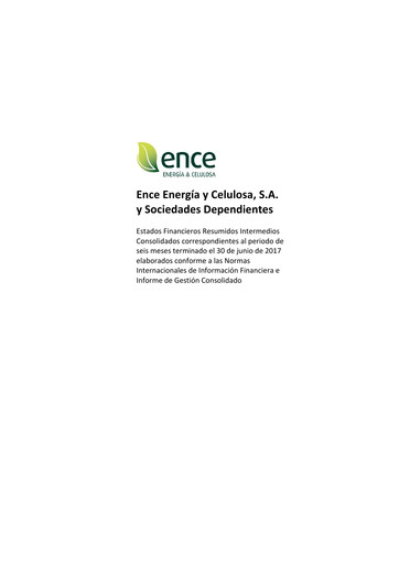 Miniature ENCE Energía y Celulosa Rapport semestriel 2017-h1