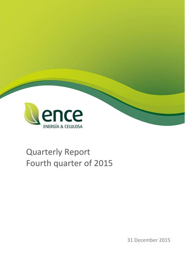 Thumbnail ENCE Energía y Celulosa Quarterly Report 2015-q4