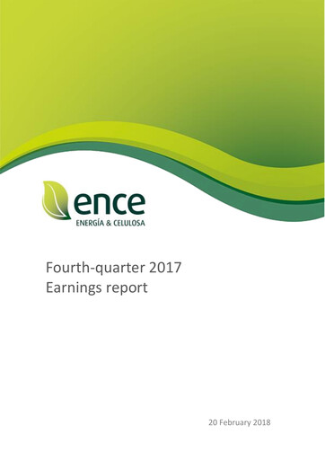 Thumbnail ENCE Energía y Celulosa Quarterly Report 2017-q4