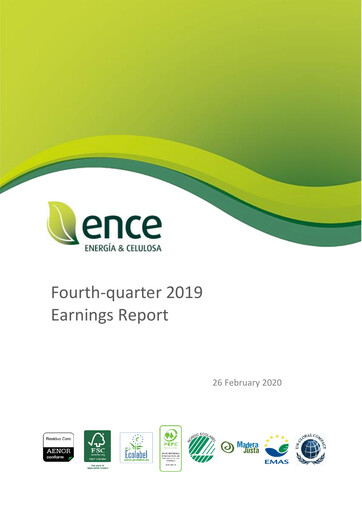 Thumbnail ENCE Energía y Celulosa Quarterly Report 2019-q4