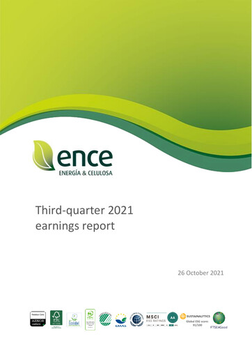 Thumbnail ENCE Energía y Celulosa Quarterly Report 2021-q3
