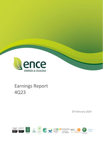 Thumbnail ENCE Energía y Celulosa Quarterly Report 2023-q4