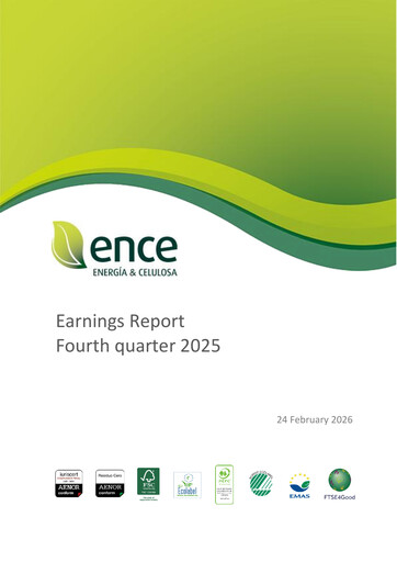 Thumbnail ENCE Energía y Celulosa Quarterly Report 2025-q4