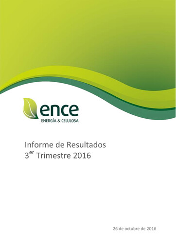 Thumbnail ENCE Energía y Celulosa Quarterly Report 2016-q3