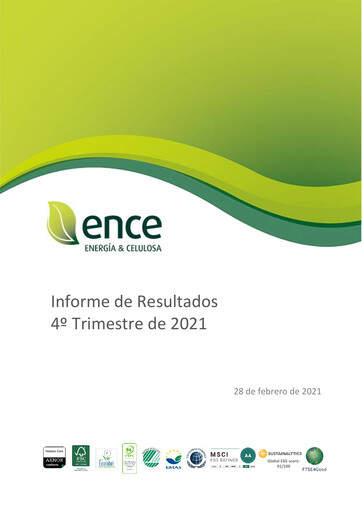 Thumbnail ENCE Energía y Celulosa Quarterly Report 2021-q4