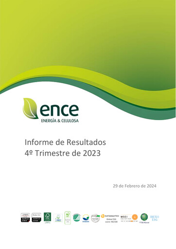 Thumbnail ENCE Energía y Celulosa Quarterly Report 2023-q4