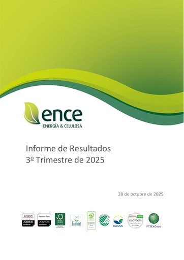 Thumbnail ENCE Energía y Celulosa Quarterly Report 2025-q3