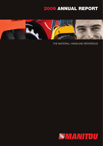 Thumbnail Manitou Group
 Annual Report 2009