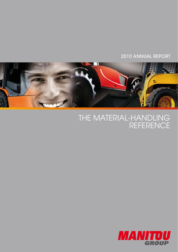 Thumbnail Manitou Group
 Annual Report 2010
