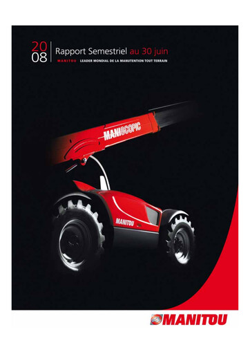 Thumbnail Manitou Group
 Half-year Report 2008