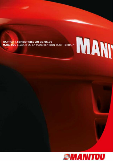 Thumbnail Manitou Group
 Half-year Report 2009