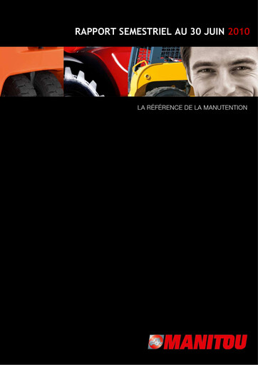 Thumbnail Manitou Group
 Half-year Report 2010