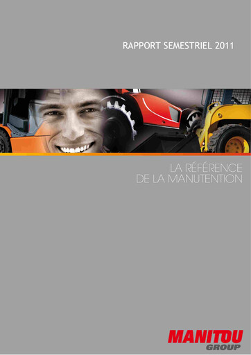 Thumbnail Manitou Group
 Half-year Report 2011