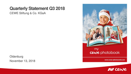 Thumbnail CEWE Quarterly Report 2018-q3