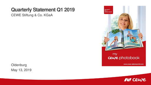 Thumbnail CEWE Quarterly Report 2019-q1