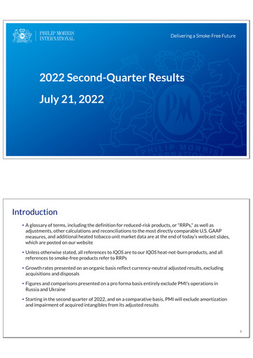 Thumbnail Philip Morris International Quarterly Report 2022-q2