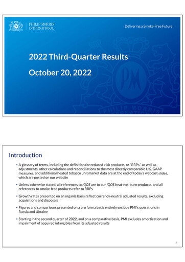Thumbnail Philip Morris International Quarterly Report 2022-q3
