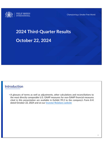 Thumbnail Philip Morris International Quarterly Report 2024-q3