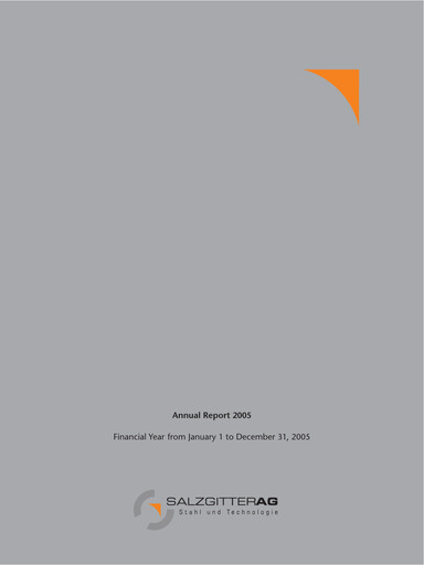 Thumbnail Salzgitter Annual Report 2005