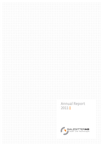 Thumbnail Salzgitter Annual Report 2011