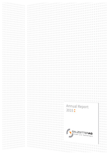 Thumbnail Salzgitter Annual Report 2015
