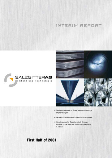 Miniature Salzgitter Rapport semestriel 2001-h1