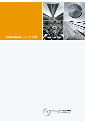 Miniature Salzgitter Rapport semestriel 2004-h1