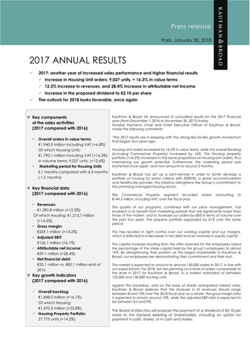 Thumbnail Kaufman & Broad Financial Report 2017