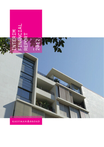 Thumbnail Kaufman & Broad Half-year Report 2012-h1
