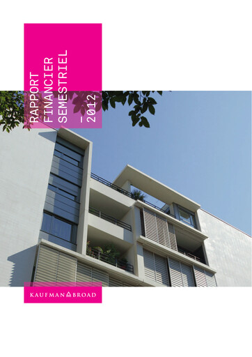 Thumbnail Kaufman & Broad Half-year Report 2012-h1