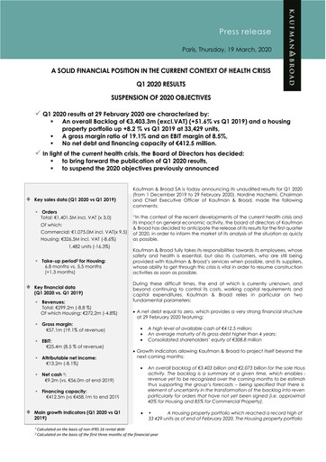 Thumbnail Kaufman & Broad Quarterly Report 2020-q1