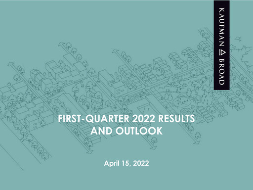 Thumbnail Kaufman & Broad Quarterly Report 2022-q1