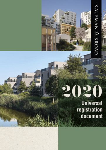 Thumbnail Kaufman & Broad Universal Registration Document 2020