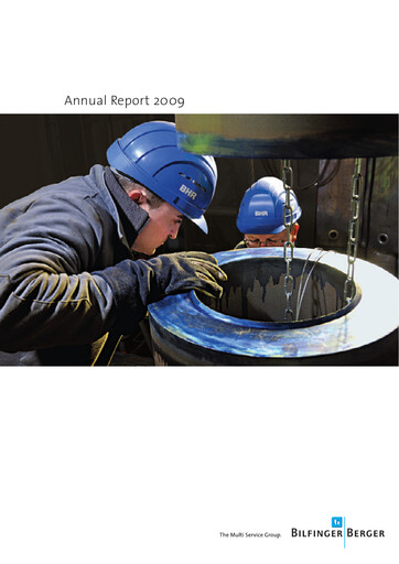 Thumbnail Bilfinger Annual Report 2009