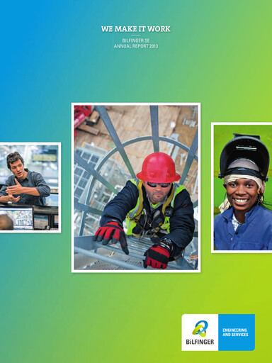 Thumbnail Bilfinger Annual Report 2013