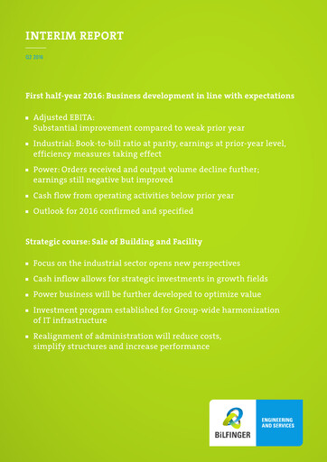 Thumbnail Bilfinger Financial Report 2016-h1