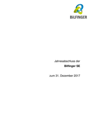 Thumbnail Bilfinger Financial Statement 2017