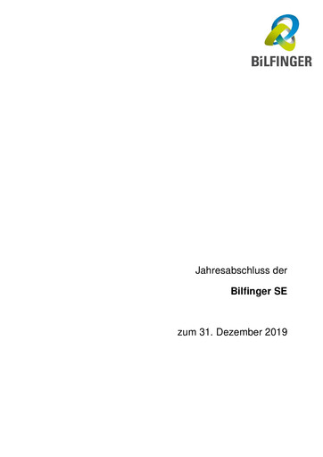 Thumbnail Bilfinger Financial Statement 2019